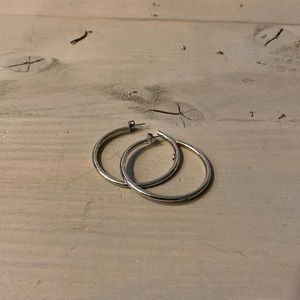 Silver Hoop Earrings